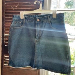 VINTAGE STYLE JEAN MINI SKIRT XL